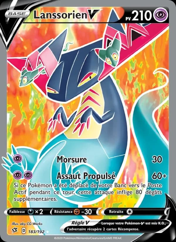 Carte Pokémon Lanssorien V #183 — Clash des Rebelles