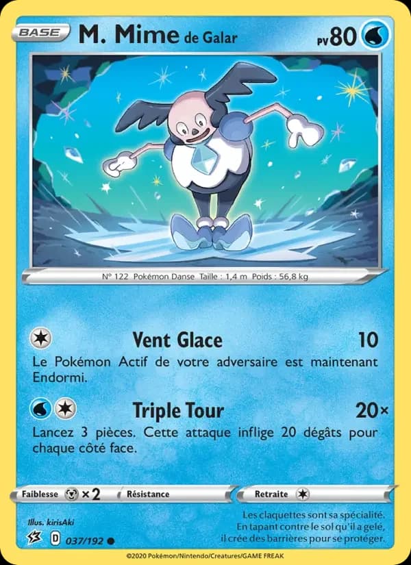Carte Pokémon M. Mime de Galar #37 — Clash des Rebelles