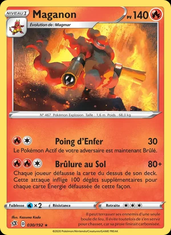 Carte Pokémon Maganon #30 — Clash des Rebelles