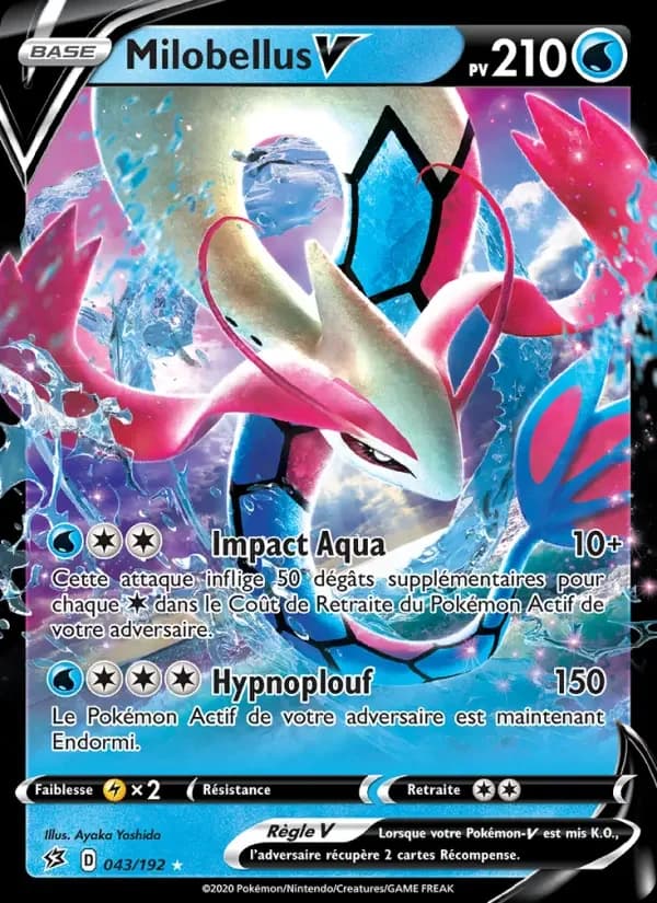 Carte Pokémon Milobellus V #43 — Clash des Rebelles