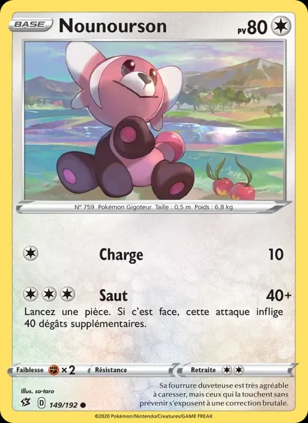 Carte Pokémon Nounourson #149 — Clash des Rebelles