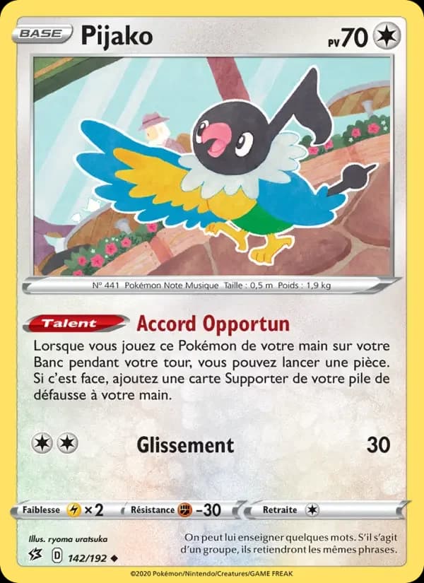 Carte Pokémon Pijako #142 — Clash des Rebelles