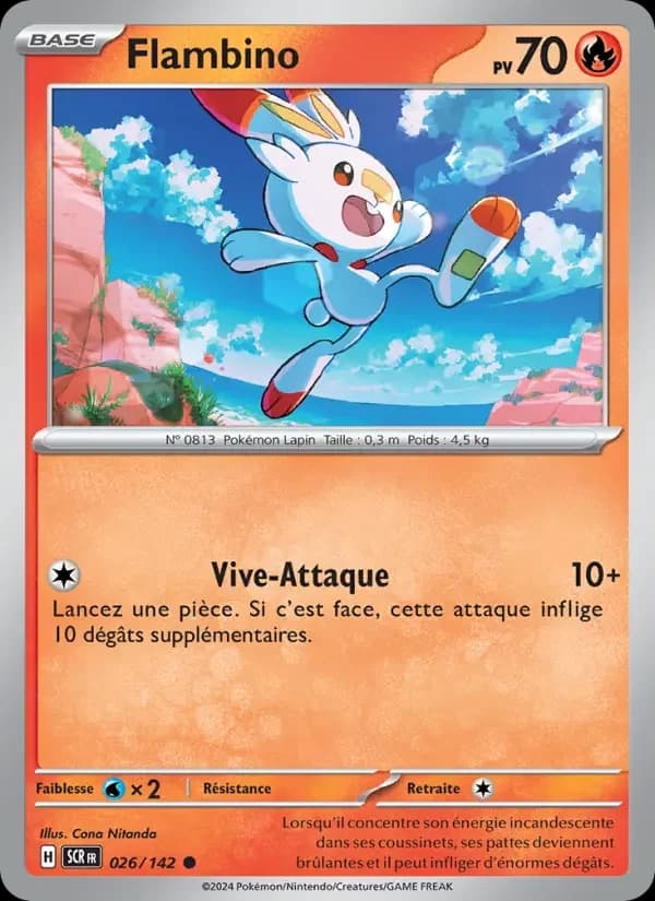 Carte Pokémon Flambino #026 — Couronne Stellaire