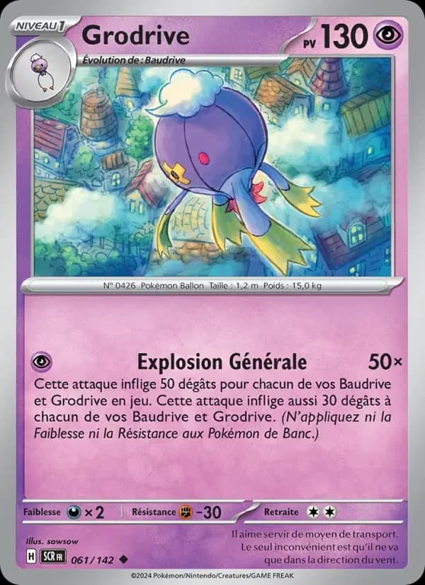 Carte Pokémon Grodrive #061 — Couronne Stellaire