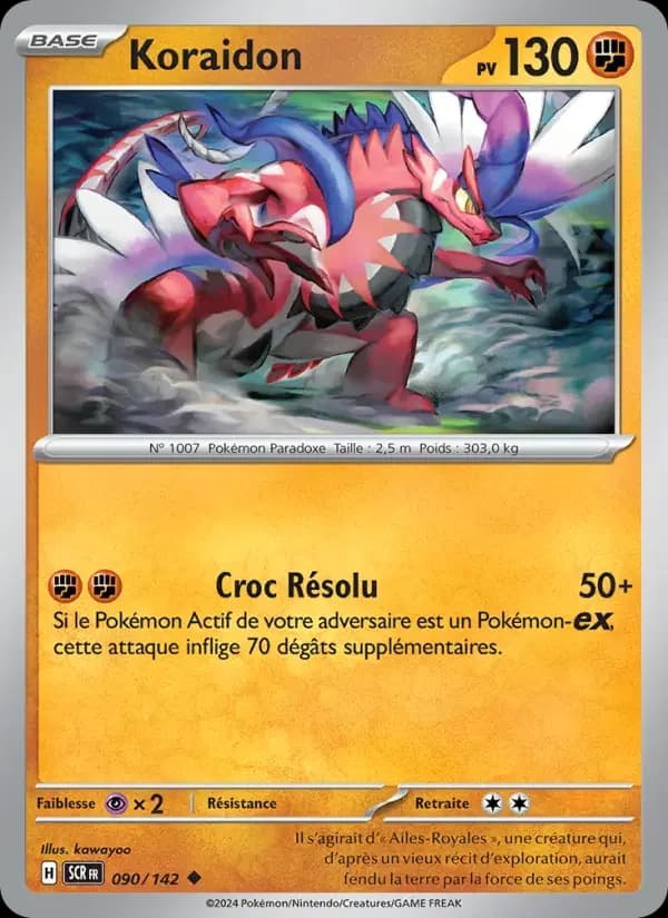 Carte Pokémon Koraidon #090 — Couronne Stellaire