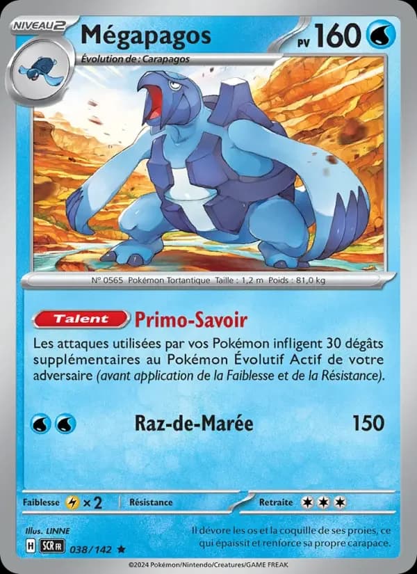 Carte Pokémon Mégapagos #038 — Couronne Stellaire