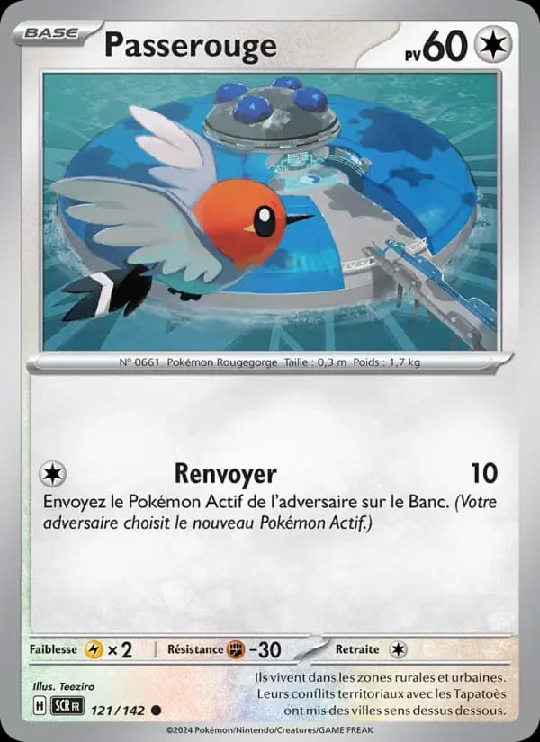 Carte Pokémon Passerouge #121 — Couronne Stellaire