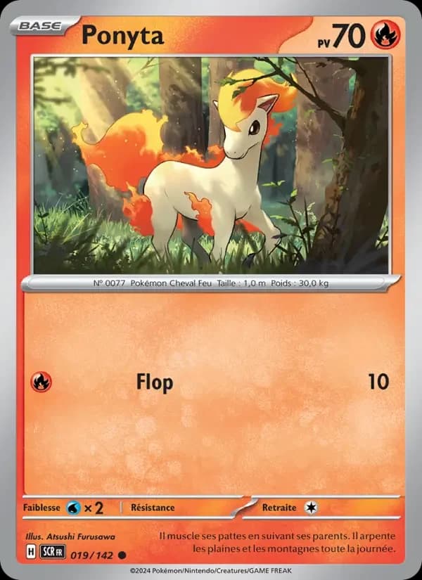 Carte Pokémon Ponyta #019 — Couronne Stellaire