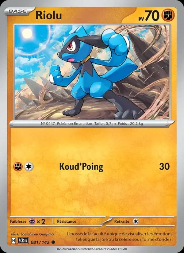 Carte Pokémon Riolu #081 — Couronne Stellaire