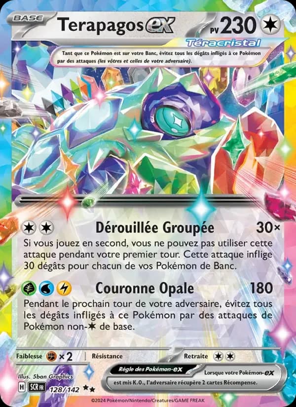 Carte Pokémon Terapagos-ex #128 — Couronne Stellaire