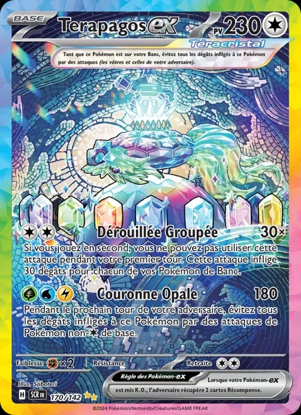 Carte Pokémon Terapagos-ex #170 — Couronne Stellaire