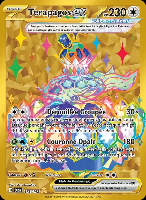 Carte Pokémon Terapagos-ex #173 — Couronne Stellaire