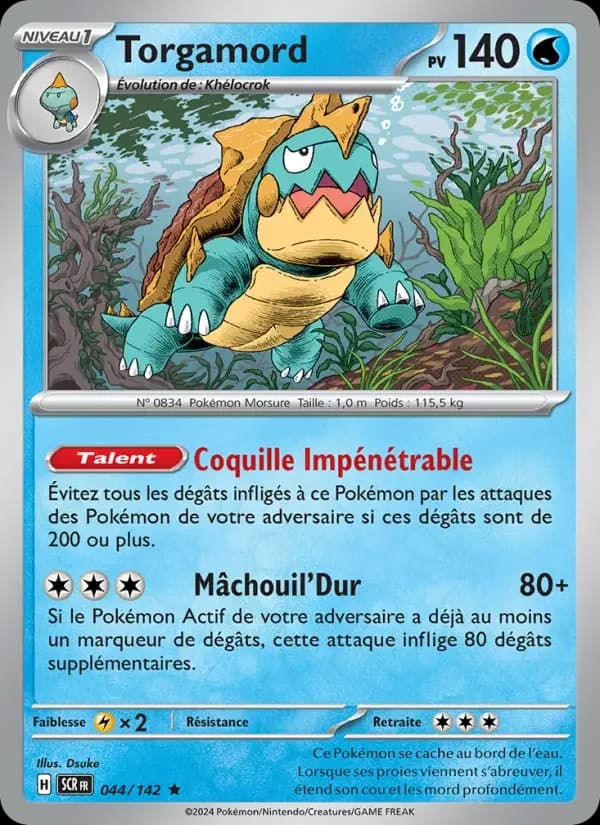 Carte Pokémon Torgamord #044 — Couronne Stellaire