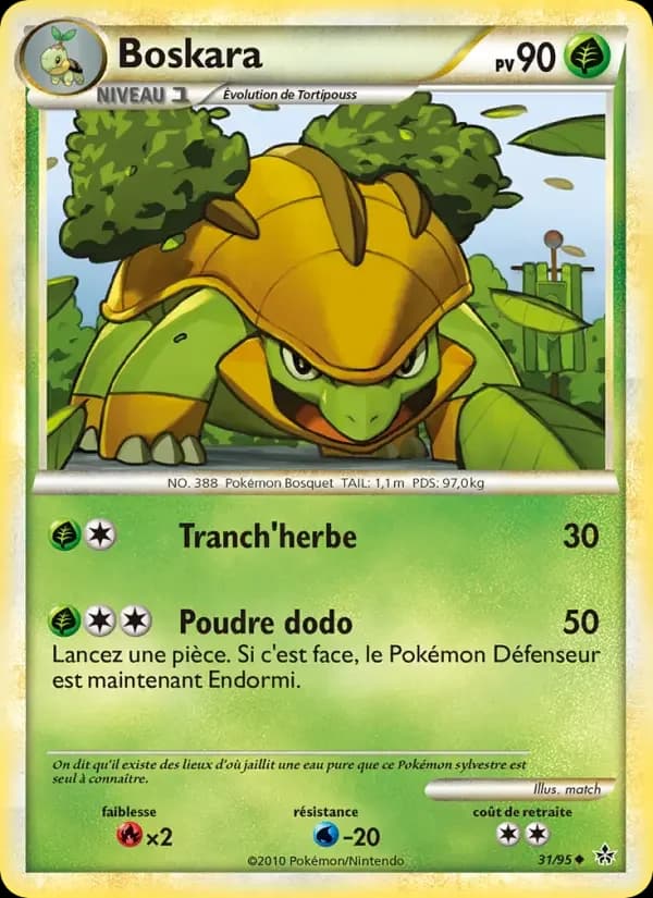 Carte Pokémon Boskara #31 — Déchaînement