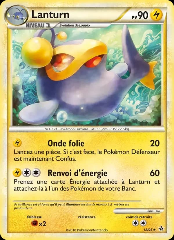Carte Pokémon Lanturn #18 — Déchaînement