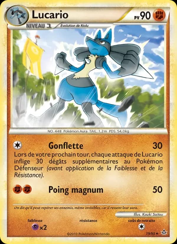 Carte Pokémon Lucario #19 — Déchaînement