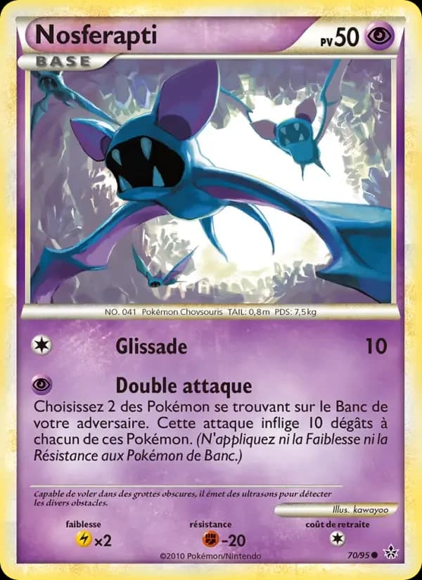 Carte Pokémon Nosferapti #70 — Déchaînement