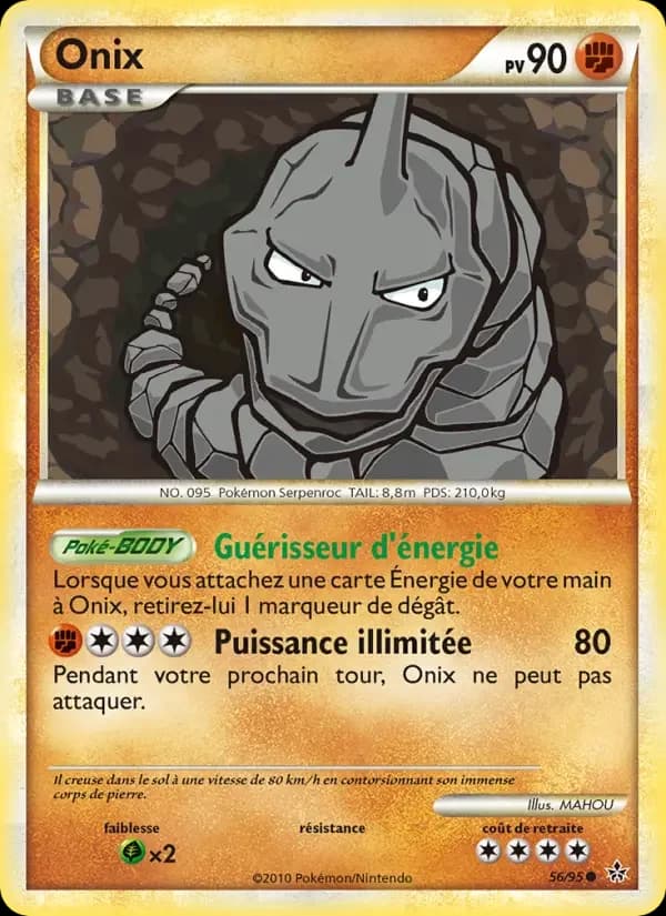 Carte Pokémon Onix #56 — Déchaînement