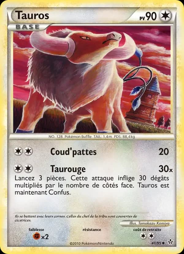 Carte Pokémon Tauros #41 — Déchaînement