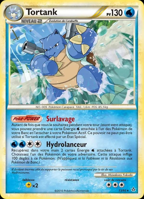 Carte Pokémon Tortank #13 — Déchaînement