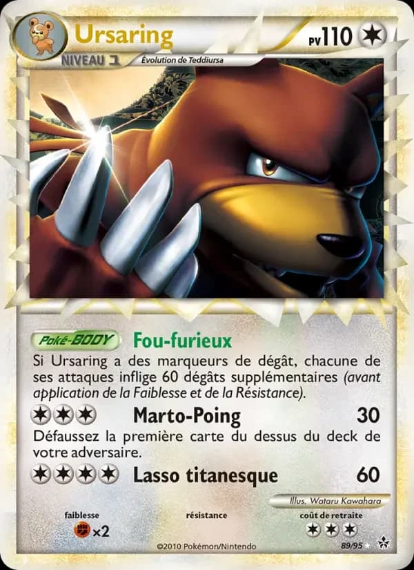 Carte Pokémon Ursaring #89 — Déchaînement