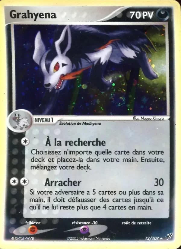 Carte Pokémon Grahyena #12 — Deoxys