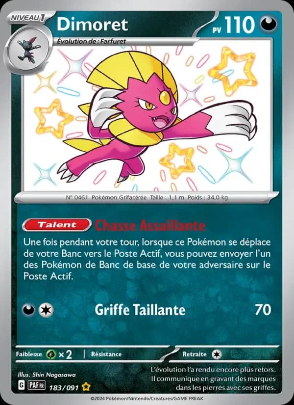Carte Pokémon Dimoret #183 — Destinées de Paldea