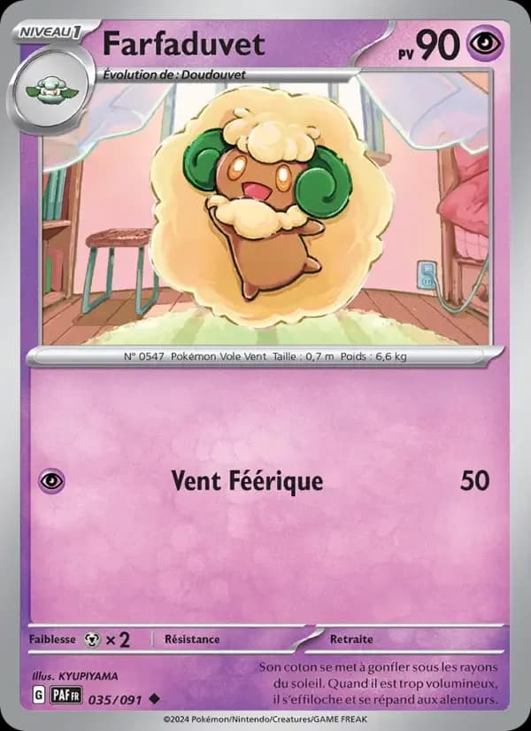 Carte Pokémon Farfaduvet #035 — Destinées de Paldea