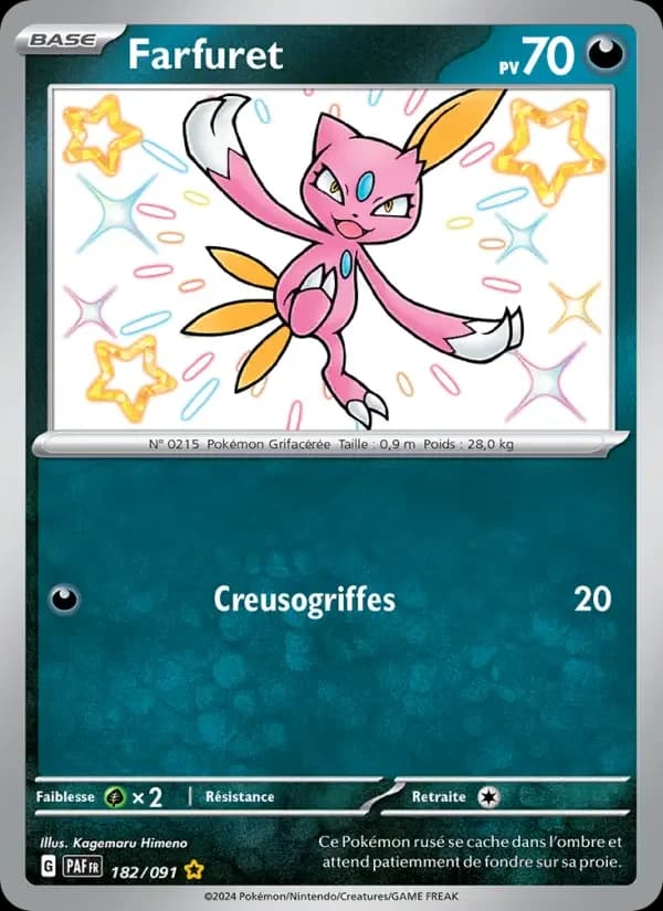 Carte Pokémon Farfuret #182 — Destinées de Paldea