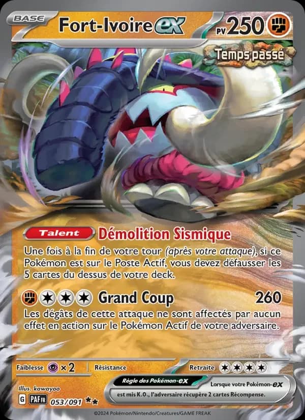 Carte Pokémon Fort-Ivoire-ex #053 — Destinées de Paldea