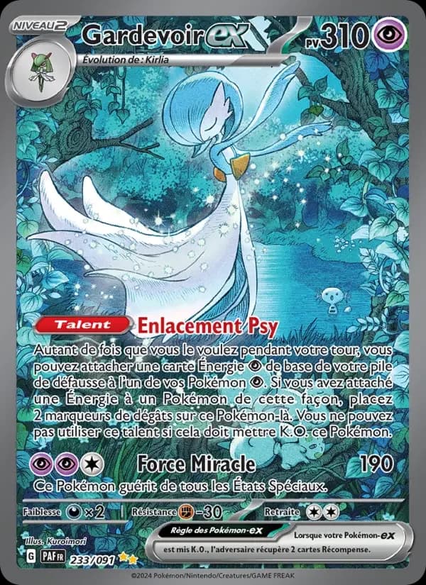Carte Pokémon Gardevoir-ex #233 — Destinées de Paldea