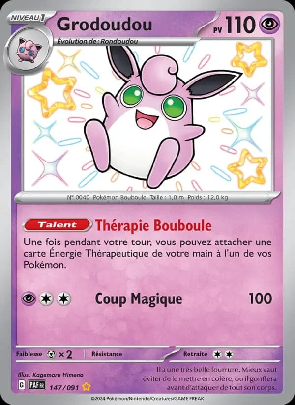 Carte Pokémon Grodoudou #147 — Destinées de Paldea