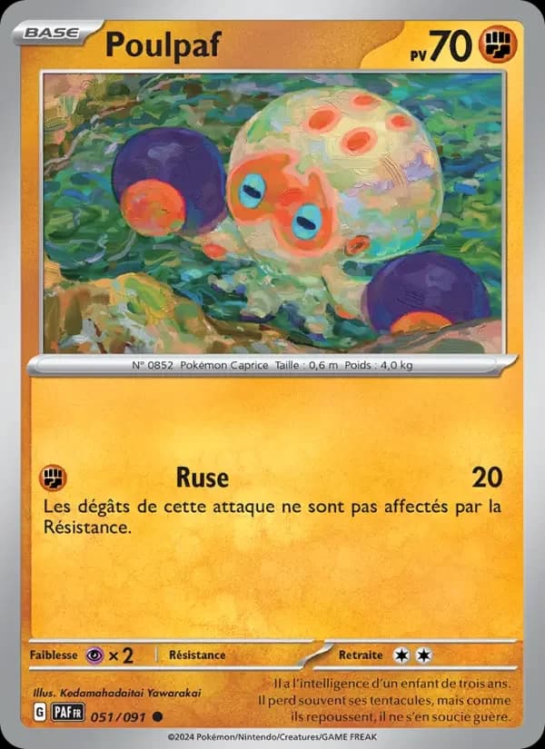 Carte Pokémon Poulpaf #051 — Destinées de Paldea
