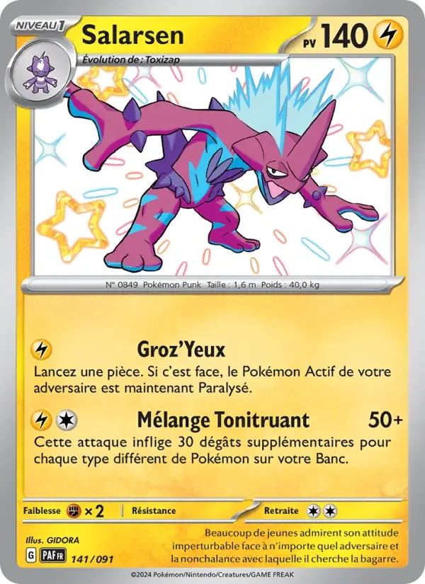 Carte Pokémon Salarsen #141 — Destinées de Paldea