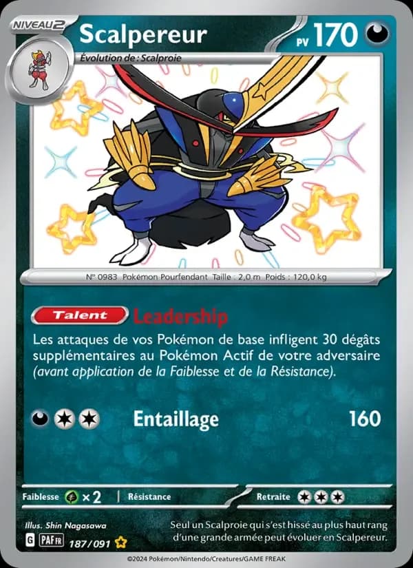 Carte Pokémon Scalpereur #187 — Destinées de Paldea