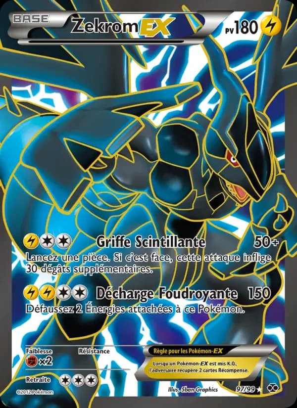 Carte Pokémon Zekrom-EX #97 — Destinées Futures
