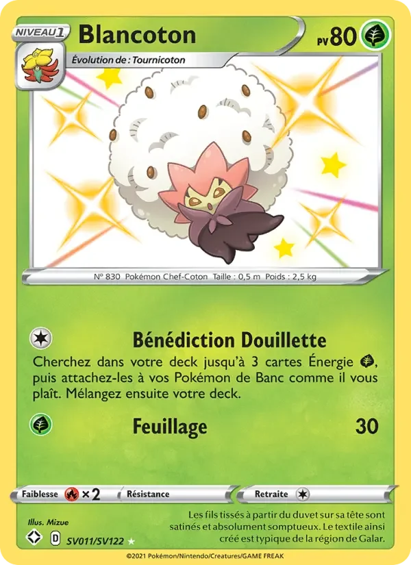 Carte Pokémon Blancoton #SV011 — Destinées Radieuses