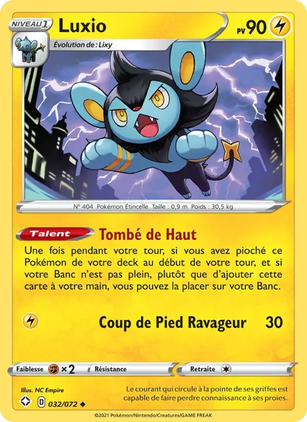 Carte Pokémon Luxio #32 — Destinées Radieuses
