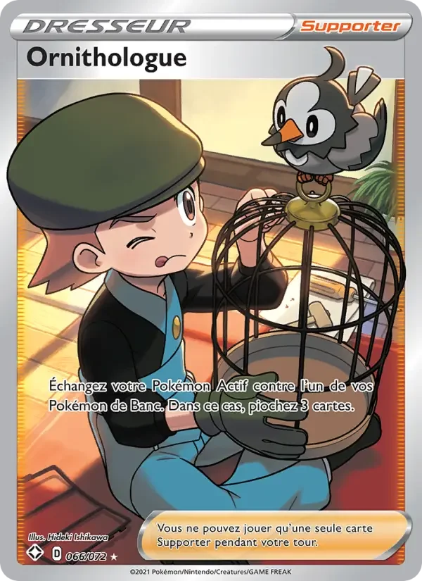Carte Pokémon Ornithologue #66 — Destinées Radieuses