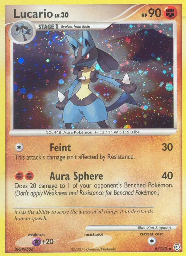 Carte Pokémon Lucario #6 — Diamant & Perle