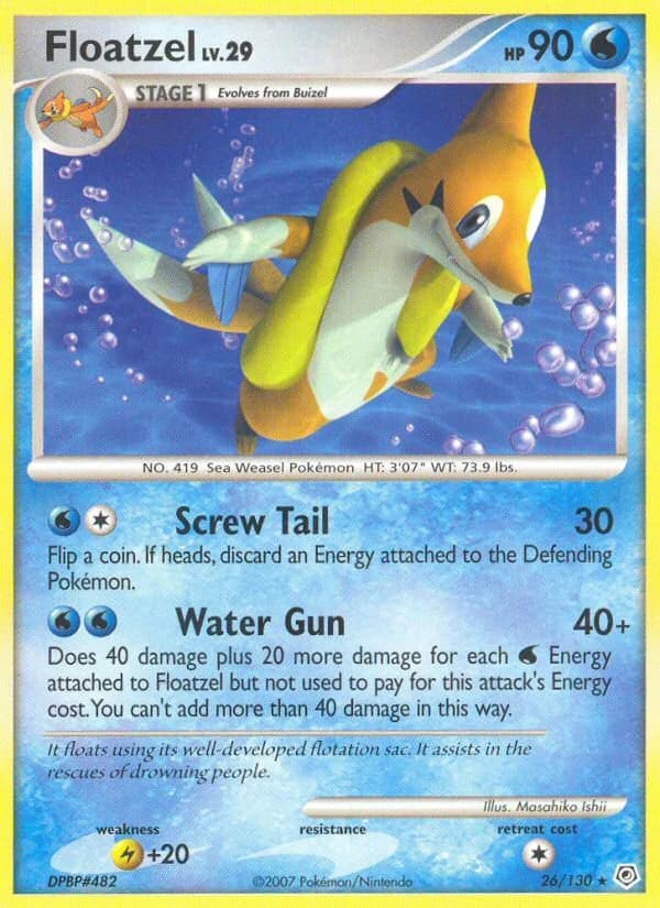 Carte Pokémon Mustéflott #26 — Diamant & Perle