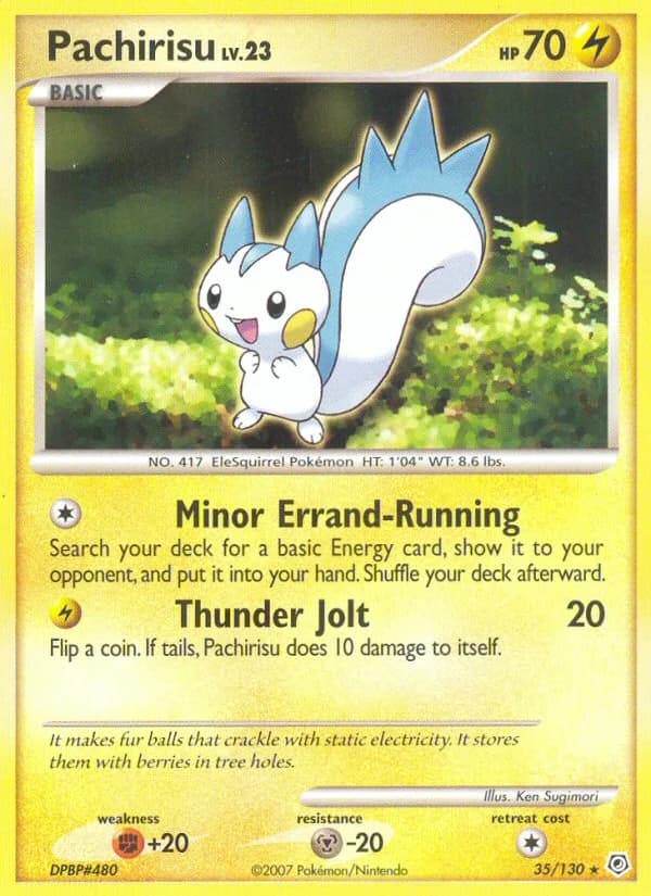 Carte Pokémon Pachirisu #35 — Diamant & Perle