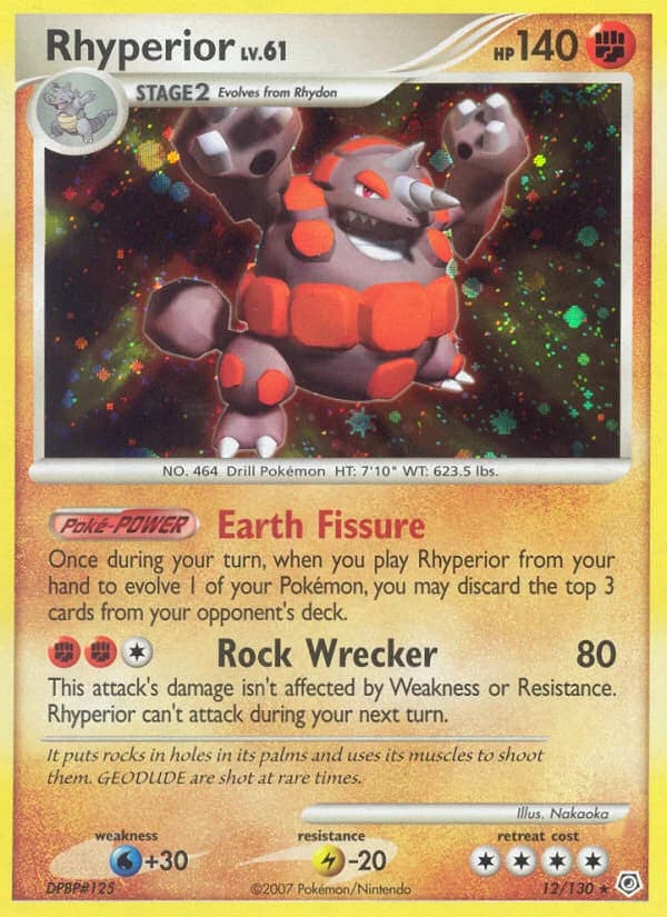Carte Pokémon Rhinastoc #12 — Diamant & Perle