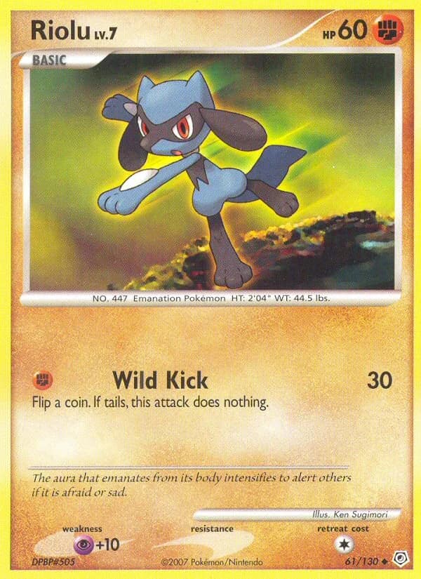 Carte Pokémon Riolu #61 — Diamant & Perle