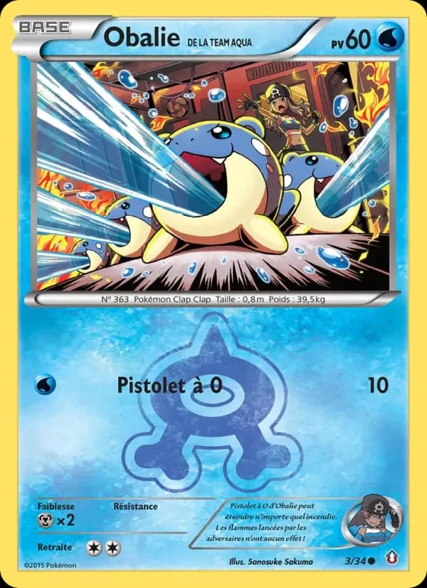 Carte Pokémon Obalie de la Team Aqua #3 — Double Danger