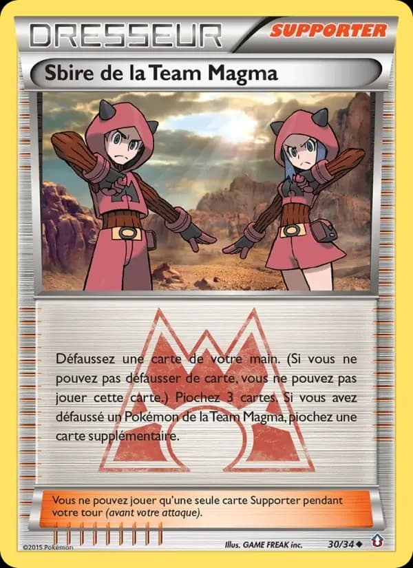 Carte Pokémon Sbire de la Team Magma #30 — Double Danger