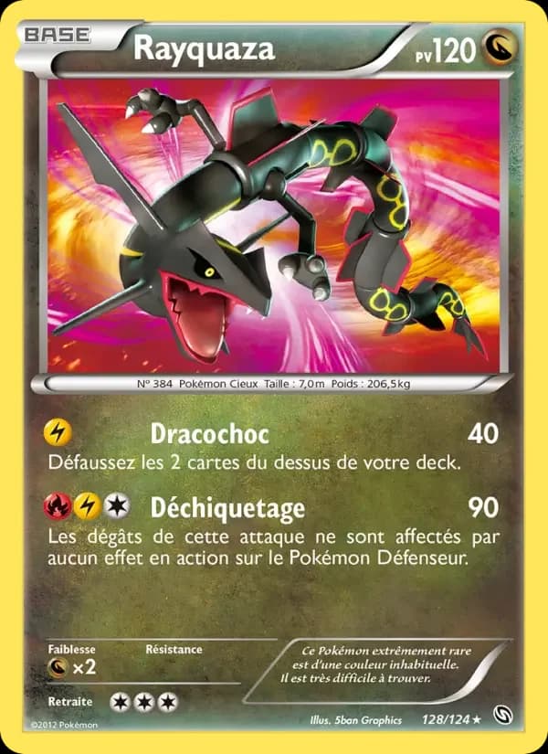 Carte Pokémon Rayquaza #128 — Dragons Exaltés
