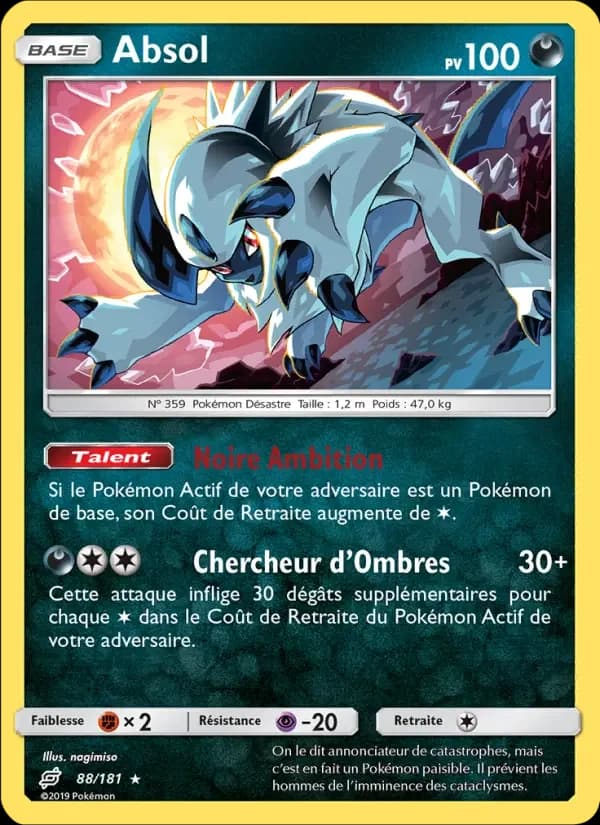 Carte Pokémon Absol #88 — Duo de Choc