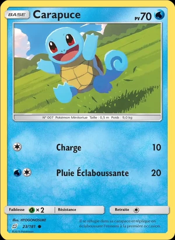 Carte Pokémon Carapuce #23 — Duo de Choc