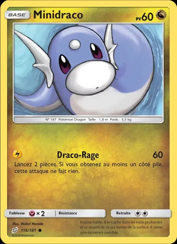 Carte Pokémon Minidraco #116 — Duo de Choc